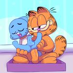  anal_penetration balls cat cub duo feline freeflyspecter garfield garfield_(series) gay gumball_watterson male mammal penetration penis the_amazing_world_of_gumball young 