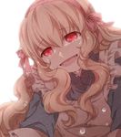  bad_id bad_pixiv_id blonde_hair commentary dress kagerou_project kozakura_marry long_hair red_eyes smile solo tears unomi_(makiron910) 