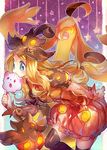  alternate_costume bad_id bad_pixiv_id black_legwear blonde_hair blue_eyes cosplay fangs gen_6_pokemon gourgeist hat leaning_forward long_hair mouth_hold namie-kun open_mouth phantump pokemon pokemon_(creature) pokemon_(game) pokemon_xy puffy_sleeves pumpkaboo serena_(pokemon) solo star swirlix thighhighs 