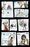  angry arthropod beedrill boat comic ear_piercing female gun hair human insect male mammal nintendo piercing pok&#233;mon pok&eacute;mon qlock ranged_weapon red_eyes video_games weapon 