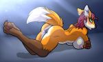  anthro blush breasts butt canine female fox kurtassclear looking_back mammal masturbation nipples nude open_mouth penetration pussy sex_toy solo thick_thighs vaginal vaginal_penetration vibrator 