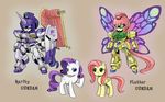  butterfly_wings commentary couch cutie_mark english eyelashes fluttershy green_eyes gundam mecha mechanization my_little_pony my_little_pony_friendship_is_magic no_humans parody pegasus pink_hair purple_hair rarity shepherd0821 shield smile tail unicorn wings 