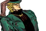  alternate_costume bad_id bad_pixiv_id blonde_hair bow bowtie dio_brando gloves hat jack-ddd-no13 jojo_no_kimyou_na_bouken male_focus official_style red_eyes solo top_hat turtleneck 