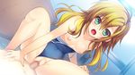  amagai_yukino blonde_hair breasts candysoft censored game_cg green_eyes hachimiya long_hair nipples penis pussy school_swimsuit sex swimsuit tsuyokiss_next 