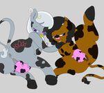  bovine branded cattle duo female friendship_is_magic mammal my_little_pony original_character pussy silver_spoon_(mlp) simple_background teats udders 