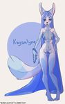  anthro big_breasts breasts brun69 canine female fox hair long_hair looking_at_viewer mammal nude solo text 