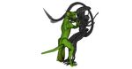  3d alien alien_(franchise) cgi dragon duo lizardman scalie xenomorph 