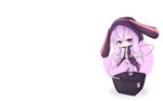  cat_smile chibi headphones miiya_(kuroi_hako) purple_eyes purple_hair thighhighs vocaloid white yuzuki_yukari 