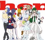  4girls apple banana boots eating everyone food food_on_head fruit fruit_on_head gamagoori_ira grin group_picture hat inumuta_houka jakuzure_nonon junketsu kill_la_kill kiryuuin_satsuki lemon mankanshoku_mako matoi_ryuuko mikisugi_aikurou multiple_boys multiple_girls nina_(atomtotousan) object_on_head peach petite pineapple sanageyama_uzu school_uniform senketsu serafuku shako_cap sidelocks smile strawberry thigh_boots thighhighs watermelon 