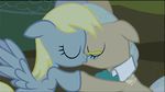  animated blonde_hair blue_eyes caught cutie_mark derpy_hooves_(mlp) duo edit equine eyes_closed eyewear female friendship_is_magic fur glasses grey_fur grey_hair hair horse kissing lesbian mammal mayor_mare_(mlp) my_little_pony pegasus pony scrunchy_face superedit wings yellow_eyes 