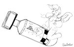  anthro anthrofied applejack_(mlp) black_and_white bomb breasts cutie_mark english_text equine female freckles friendship_is_magic hair hat horse mammal monochrome moon my_little_pony navel nipples nude plain_background pony riding sketch solo stars swissleos text white_background 