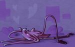  &lt;3 alien ambiguous_gender fishnet garter hanar high_heels lingerie mass_effect mutisija pillow pinup pose purple_skin purple_theme seductive shiny shoes solo tentacles video_games 