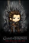  a_song_of_ice_and_fire artist_request chibi eddard_stark game_of_thrones male male_focus mibu-no-ookami sitting solo source_request sword throne weapon 