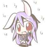 animal_ears aoblue blazer bunny_ears jacket long_hair lowres necktie purple_hair red_eyes reisen_udongein_inaba skirt solo thighhighs touhou very_long_hair 