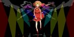  blonde_hair flandre_scarlet hat one_side_up popoin short_hair solo touhou wings 