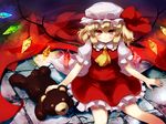  blonde_hair flandre_scarlet gengetsu_chihiro hat red_eyes short_hair teddy_bear touhou wings 