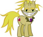  absurd_res astringe blonde_hair courage_the_cowardly_dog cutie_mark equine freaky_fred friendship_is_magic grin hair hi_res horn horse male mammal my_little_pony ponification pony unicorn vector 
