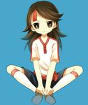  alternate_hair_color bad_id bad_pixiv_id brown_eyes brown_hair inazuma_eleven_(series) inazuma_eleven_go junekun kaiou_(inazuma_eleven) long_hair male_focus sitting soccer_uniform solo sportswear yoshimine_misaki 