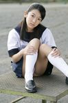  12 anna anna_oonishi_12_years asian asian_girl black_hair oonishi park school_uniform white_pantsu years 