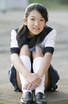  12 anna anna_oonishi_12_years asian asian_girl black_hair oonishi park school_uniform white_pantsu years 