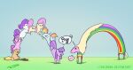 2016 adventure_time applejack_(mlp) blonde_hair blue_body blue_hair cartoon_network chibi crossover earth_pony equid equine female feral fluttershy_(mlp) friendship_is_magic grey_background group hair hasbro hi_res horn horse korean_text lady_rainicorn liracrown mammal mane_six_(mlp) multicolored_body multicolored_hair musical_note my_little_pony orange_body pegasus pink_body pink_hair pinkie_pie_(mlp) pony purple_hair rainbow_body rainbow_dash_(mlp) rainbow_hair rarity_(mlp) signature simple_background sitting text translation_request twilight_sparkle_(mlp) unicorn url white_body wings yellow_body