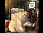 absurd_res bear bulge grunting hi_res male mammal polar_bear stuck ursine vore
