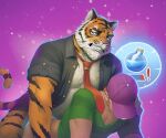 anal anal_penetration anthro anthro_penetrating anthro_penetrating_human body_hair bottomless bottomless_male chest_hair clothed clothing doggystyle duo epic_games eye_scar facial_hair facial_scar felid fortnite from_behind_position fur hair hat headgear headwear hi_res highpups holding_partner human human_on_anthro human_penetrated interspecies larger_anthro larger_male male male/male male_penetrated male_penetrating male_penetrating_male mammal multicolored_body multicolored_fur muscular muscular_anthro muscular_male necktie open_clothing open_shirt open_topwear orange_body orange_fur orange_hair oscar_(fortnite) pantherine pecs penetration penile penile_penetration penis_in_ass scar sex shirt sideburns size_difference smaller_human smaller_male smaller_penetrated striped_body striped_fur stripes tiger topwear white_body white_fur