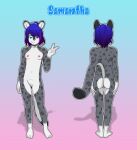 anthro felid feline female hi_res mammal nude pantherine posing_for_picture snow_leopard solo thelaughingkitsune