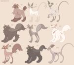ambiguous_gender domestic_cat fan_character felid feline felis feral group hi_res labbit1337 mammal model_sheet warriors_(cats)