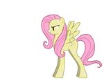  female fluttershy_(mlp) friendship_is_magic fur hair horse mammal my_little_foundation my_little_pony out_of_proportion_legs pegasus pink_hair pony scp-096 scp_foundation unknown_artist wings yellow_eyes yellow_fur 