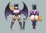 bandai_namco big_breasts big_butt breasts butt digimon digimon_(species) duo evil-count-proteus female hi_res huge_breasts huge_butt human humanoid lilithmon male mammal matt_(evil-count-proteus) purple_toenails size_difference smaller_male taller_female