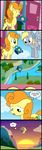  blonde_hair carrot_top_(mlp) cloud comic cutie_mark derp_eyes derpy_hooves_(mlp) dialog door english_text equine female floating flying friendship_is_magic ginger_hair green_eyes hair horse house madmax mammal my_little_pony orange_hair outside palm_tree pegasus pony river sea sky sunset text water watering_can window wings yellow_eyes 