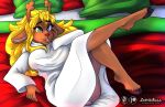 clothing deer deltarune female furry invalid_tag mammal new_world_deer noelle_holiday reindeer robe solo undertale_(series) upskirt white_clothing white_robe zombikiss