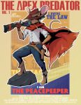 anthro apex apex_legends clothed clothing comicbook cover cowboy desert furry furryanthro gun hi_res invalid_tag mammal mouse murid murine pose poster ranged_weapon rat rodent safe_(disambiguation) titanfall weapon western