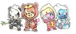  bear beartic cosplay cubchoo cute female hoodie itsbirdyart jacket jynx leaf male mammal nintendo one_eye_closed pancham panda pangoro pok&#233;mon pok&eacute;mon sandals shoes smile smoochum teddiursa tissue_box ursaring video_games wink 