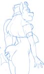 2024 4_fingers 5_fingers ambiguous_gender anthro armlet big_breasts big_butt big_nipples biped blue_and_white blush blush_lines breasts bubble_butt butt butt_grab cheek_tuft dbaru deity digital_drawing_(artwork) digital_media_(artwork) disney disney&#039;s_aladdin domestic_cat duo egyptian_headdress emanata extended_arm faceless_ambiguous faceless_character facial_tuft felid feline felis female female/ambiguous female_anthro fingers flash_emanata fur fur_tuft hair hand_on_another&#039;s_butt hand_on_butt headgear humanoid_hands legs_together long_hair mammal mirage_(disney) monochrome mostly_nude mostly_nude_anthro mostly_nude_female nipples no_irises prick_ears pupils sketch slit_pupils snout standing straight_hair straight_legs surprise three-quarter_view tuft uraeus
