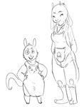  clothes_swap clothing crossover cute female goat hands_on_hips happy mammal marsupial milf monster morbi mother opossum overalls parent poppy_o_possum poppy_opossum poppy_opossum_(character) sketch smile toriel undertale 