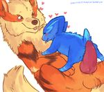  &lt;3 age_difference arcanine blush canine cute duo electrike electrikedeathstrike erecion erection eyes_closed female feral fur happy happy_sex imminent_sex knot lying male mammal nintendo on_back penis pok&#233;mon pok&eacute;mon rubbing sex size_difference straight tongue tongue_out video_games 