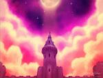  artist_name castle cloud commentary english_commentary full_moon glairedaggers highres moon night no_humans original outdoors purple_sky scenery signature sky star_(sky) starry_sky watermark wide_shot 