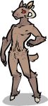 alpha_channel anthro biped bovid brown_body brown_fur caprine fur goat horizontal_pupils horn jam_(artist) male mammal pupils simple_background solo tail transparent_background
