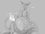 anthro anus balls big_butt breasts butt deer dodgethehusky duo fart farting_on_dick female genitals hot_dogging humanoid_genitalia humanoid_penis looking_back male male/female mammal nude penis sex thick_thighs