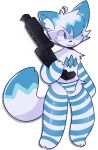 :3 absurd_res anthro arctic_fox arm_warmers armwear blue_arm_warmers blue_body blue_clothing blue_ear_tips blue_ears blue_eyes blue_fur blue_legwear blue_tail blue_tail_tip blue_thigh_highs bottomwear bulge canid canine chest_crystal clothed clothing crossdressing dipstick_tail fox fur girly gun hi_res ichbinturkisch legwear male mammal markings naidru nose_markings panties pattern_arm_warmers pattern_armwear pattern_bottomwear pattern_clothing pattern_legwear pattern_panties pattern_thigh_highs pattern_underwear ranged_weapon shotgun solo spas-12 striped_arm_warmers striped_armwear striped_bottomwear striped_clothing striped_legwear striped_panties striped_thigh_highs striped_underwear stripes tail tail_markings thigh_highs underwear weapon white_arm_warmers white_body white_clothing white_fur white_legwear white_tail white_thigh_highs