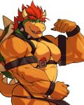 2024 abs anthro areola armband barazoku bedroom_eyes biceps big_butt big_muscles big_penis bowser bracelet butt butt_squish claws clothed clothing deltoids erection erection_under_clothing eyebrows flexing genitals hair harness horn huge_muscles huge_penis humanoid_genitalia humanoid_penis jewelry jockstrap koopa looking_at_viewer male mario_bros matcharyu muscular muscular_anthro muscular_male narrowed_eyes nintendo nipple_piercing nipple_ring nipples open_mouth open_smile pecs penis piercing ring_piercing scalie seductive shell simple_background smile solo spiked_shell spiked_tail spikes spikes_(anatomy) squish standing tail teeth tenting thick_thighs tongue topless topless_anthro topless_male triceps underwear white_background