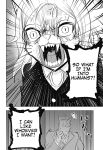 angry anthro canid canine clothing comic duo english_text eyewear felid feline female glasses hi_res hitoner humanoid male male/female mammal manga miss_tonerico monochrome suit text translated yagi_tomohiro yelling_at_another