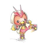  beak blaziken cosplay costume cute hoodie itsbirdyart kicking nintendo pok&#233;mon pok&eacute;mon torchic video_games 