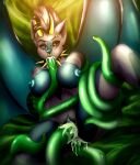 adra_(blazedarkfang) alkalinearts canid canine canis female hi_res mammal plant_tentacles tentacles tentacles_on_female wolf