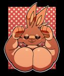 anthro big_butt butt generation_8_pokemon girly lagomorph leporid male mammal nintendo pokemon pokemon_(species) rabbit samirachuni scorbunny simple_background solo thick_thighs