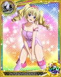  :d antenna_hair blonde_hair blue_eyes boots breasts card_(medium) character_name chess_piece cleavage collarbone drill_hair hat heart high_school_dxd knight_(chess) medium_breasts nurse_cap official_art open_mouth over-kneehighs ravel_phenex smile solo strap_slip thighhighs torn_clothes trading_card twin_drills twintails 