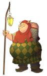 2024 absurd_res anthro armor clothing domestic_pig fantasy happy hi_res lamp male mammal medieval_clothing overweight overweight_anthro readyadsen simple_background solo suid suina sus_(pig) white_background