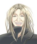  =_= commentary_request grin guilty_crown male_focus portrait simple_background smile solo suzu-q teeth tsutsugami_gai white_background 